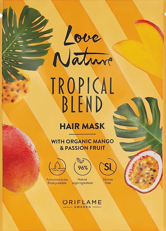 Organiczna maska do włosów z mango i marakują - Oriflame Love Nature — Zdjęcie N1