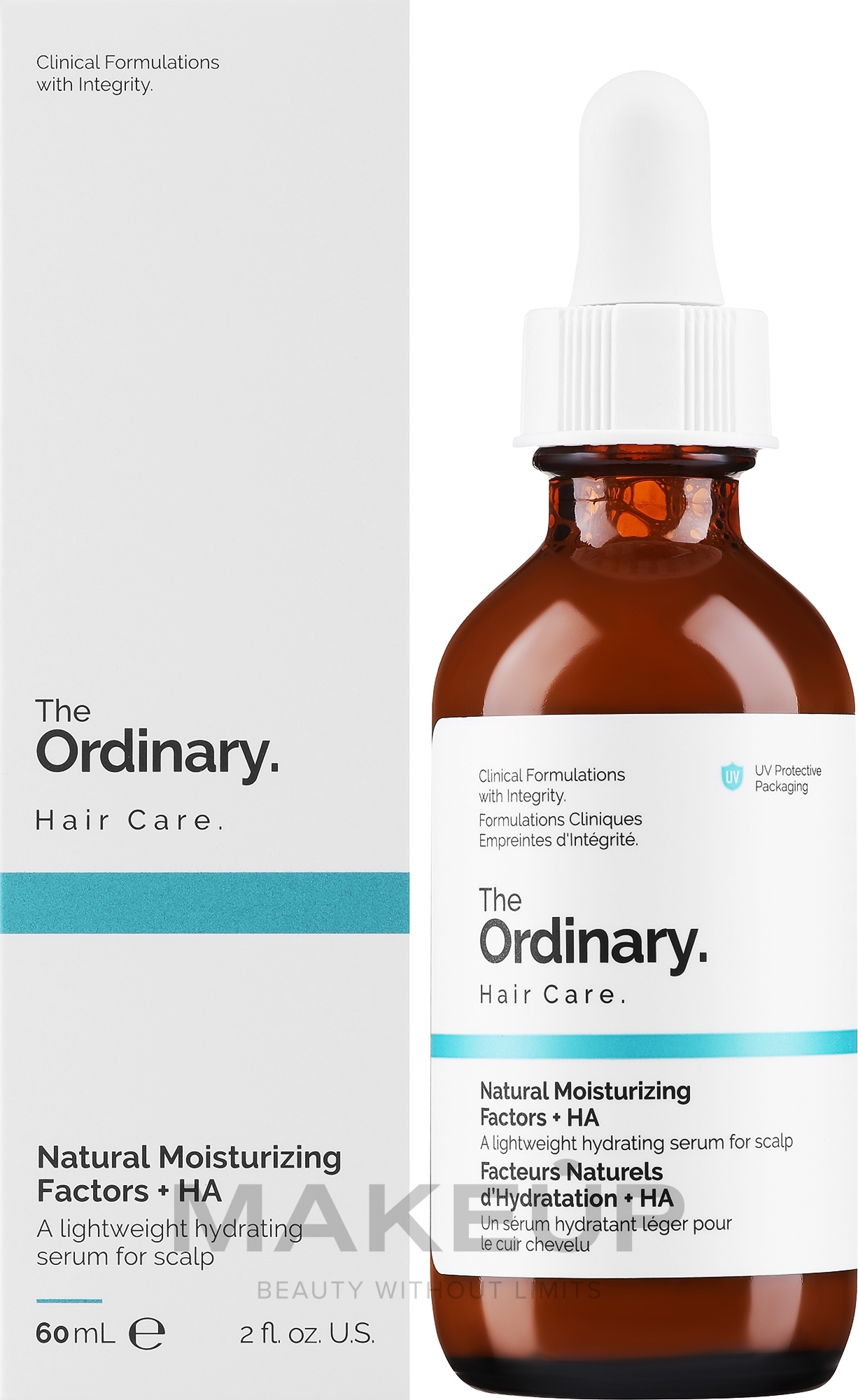 Nawilżające serum do włosów i skóry głowy - The Ordinary Natural Moisturizing Factors + HA — Zdjęcie 60 ml