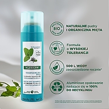 Suchy szampon do włosów - Klorane Aquatic Mint Detox Dry Shampoo — Zdjęcie N3