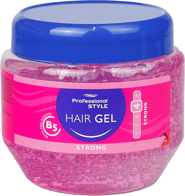 Żel do stylizacji włosów - Professional Style Pink Hair Gel Strong With Pro Vitamin B5 — Zdjęcie N1