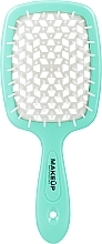 Kup PRZECENA! Szczotka do włosów, turkusowo-biała - Hollow Comb Superbrush Plus Turquoise White *