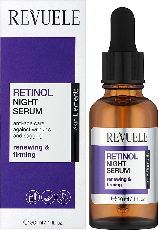 Serum do twarzy na noc z retinolem - Revuele Retinol Night Serum — Zdjęcie N2