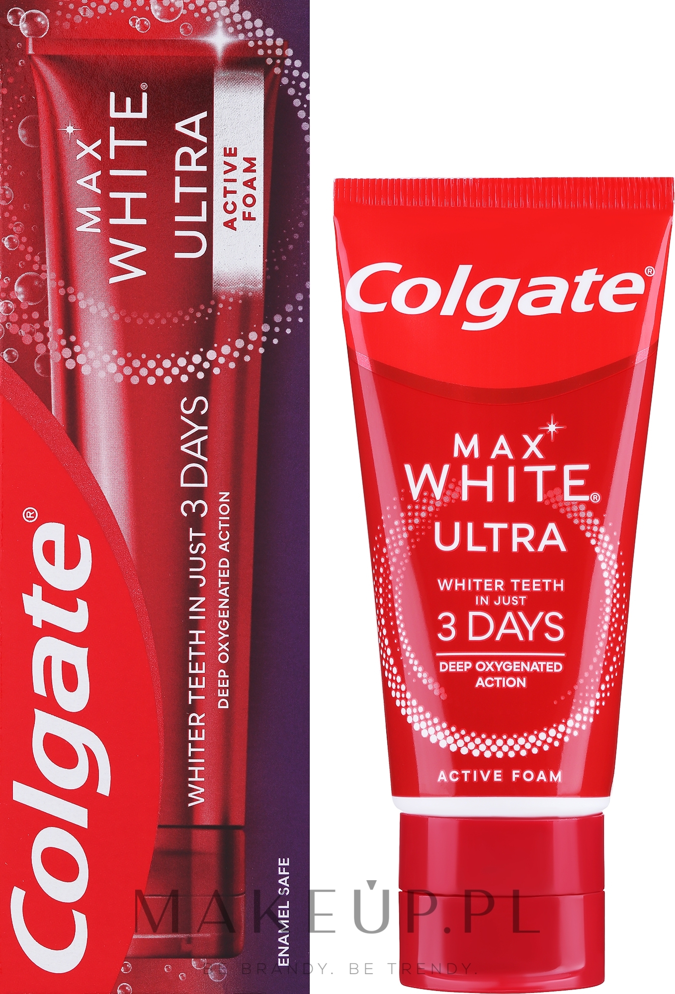 Wybielająca pasta do zębów - Colgate Max White Ultra Active Foam — Zdjęcie 50 ml