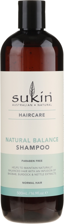 Naturalny szampon balansujący do włosów normalnych - Sukin Natural Balance Shampoo  — Zdjęcie N1