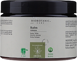 Kup Balsam do włosów z olejem z nasion konopi - BioBotanic Silk Wave Hemp Balm