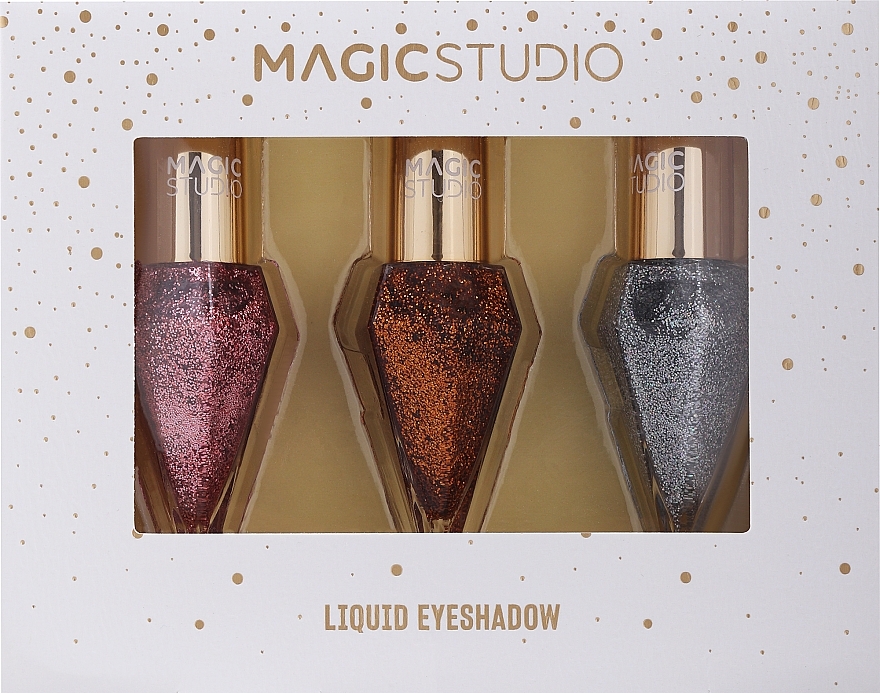 Zestaw cieni do powiek z brokatem w płynie - Magic Studio Liquid Eyeshadow — Zdjęcie N1