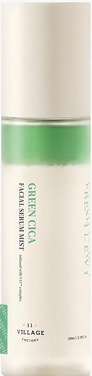 PRZECENA! Serum-mgiełka do twarzy na bazie ekstraktu z centelli - Village 11 Factory Fresh Dewy Green Cica Facial Serum Mist * — Zdjęcie N1