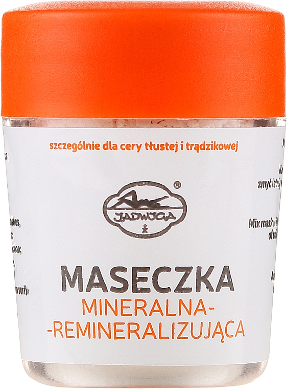 Remineralizująca maseczka mineralna do cery tłustej i trądzikowej - Jadwiga Seria polska — Zdjęcie N1