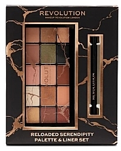 Zestaw - Makeup Revolution Reloaded Serendipity Palette & Liner Set — Zdjęcie N2