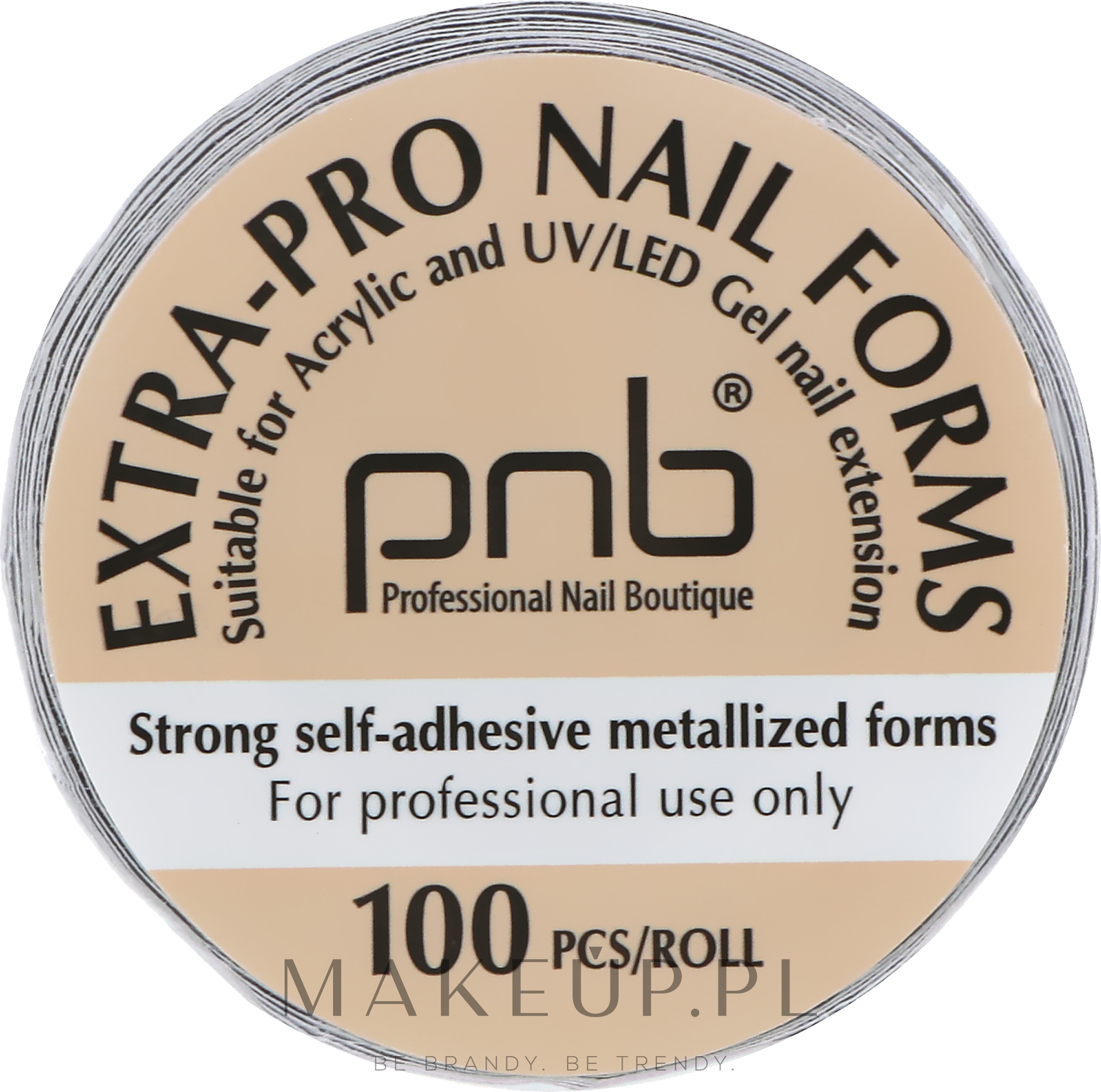 Formy do modelowania paznokci - PNB ExtraPro Nail Forms — Zdjęcie 100 szt.