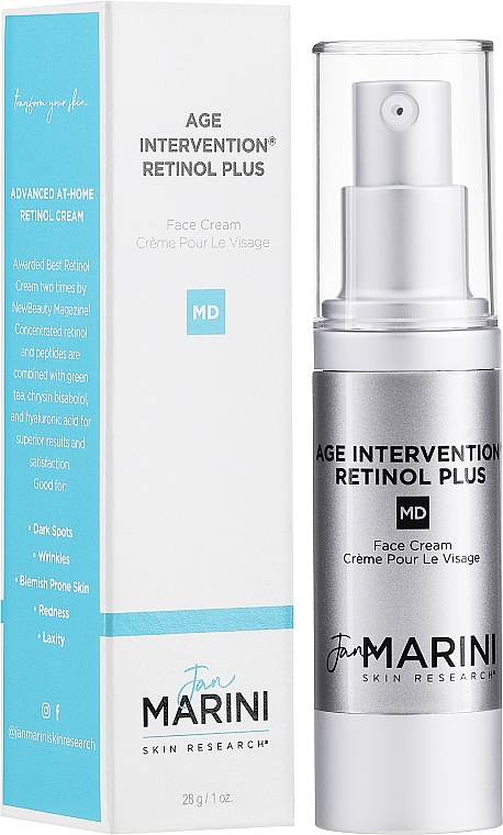 Krem-akcelerator z retinolem do zwalczania widocznych zmian związanych z wiekiem - Jan Marini Age Intervention Retinol Plus Md — Zdjęcie N2