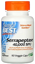 Kup Serrapeptaza o wysokiej mocy 40 000 kapsułek SPU, kapsułki - Doctor's Best