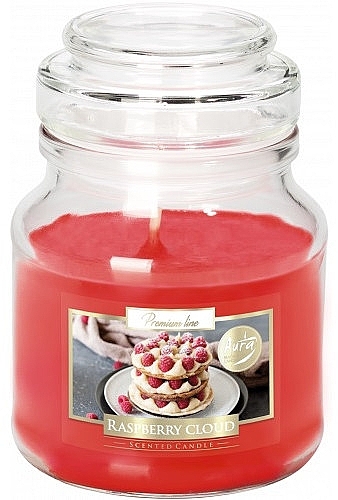 Świeca aromatyczna premium w szkle Malinowa chmura - Bispol Premium Line Scented Candle Raspberry Cloud — Zdjęcie N1
