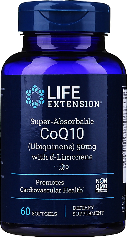 Koenzym Q10 w żelowych kapsułkach - Life Extension Super CoQ10 — Zdjęcie N1