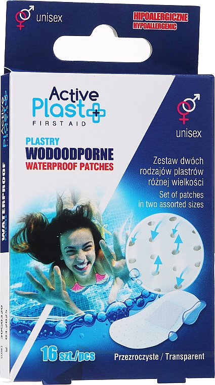 Wodoodporne plastry opatrunkowe - Ntrade Active Plast First Aid Waterproof Patches — Zdjęcie N1