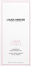 Aromatyczny olejek do kąpieli i ciała Ambre Vanille - Laura Mercier Aromatic Bath & Body Oil — Zdjęcie N2