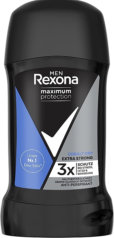 Antyperspirant w sztyfcie dla mężczyzn - Rexona Men Maximum Protection Cobal Dry Anti-Perspirant  — Zdjęcie N1