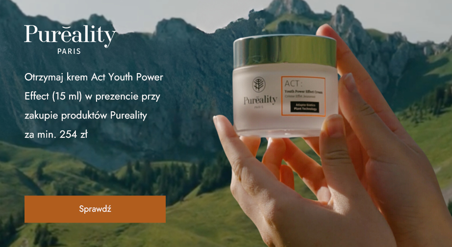 Otrzymaj krem Act Youth Power Effect (15 ml) w prezencie przy zakupie produktów Pureality za min. 254 zł.