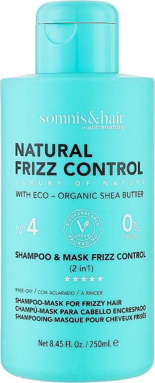 Szampon i maska 2w1 do włosów puszących się i suchych - Somnis & Hair Shampoo & Mask Frizz Control — Zdjęcie N1