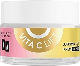 PRZECENA! Ujędrniający krem do twarzy na noc wyrównujący koloryt 50+ - AA Vita C Lift Firming Night Cream * — Zdjęcie N2