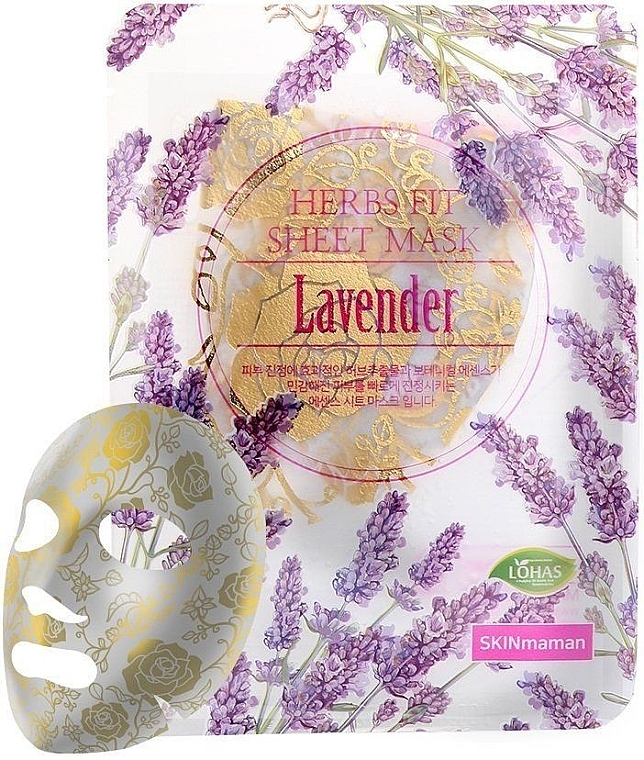 Maseczka do twarzy z ekstraktem z lawendy - NOHJ Skin Maman Herbs Fit Sheet Mask Lavender — Zdjęcie N1