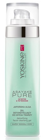 Detoksykujący żel do mycia twarzy - Yoskine Asayake Pure Detoxifyng Facial Cleansing Gel