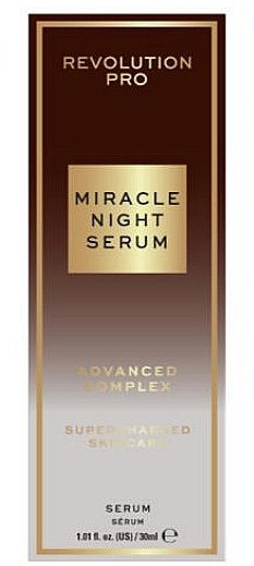 Serum do twarzy na noc - Revolution Pro Miracle Night Rescue Serum Advanced Complex — Zdjęcie N3