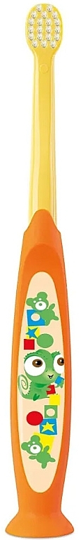 Szczoteczka do zębów dla dzieci, 0-2 lata, pomarańczowa - Elgydium Baby Souple Soft — Zdjęcie N2