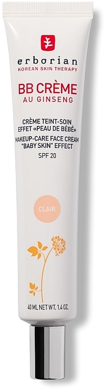 Krem BB do twarzy z żeń-szeniem - Erborian BB Cream Baby Skin Effect SPF 20