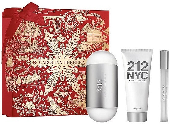 Carolina Herrera 212 For Women - Zestaw (edt/100ml + b/lot/100ml+edt/10ml) — Zdjęcie N1