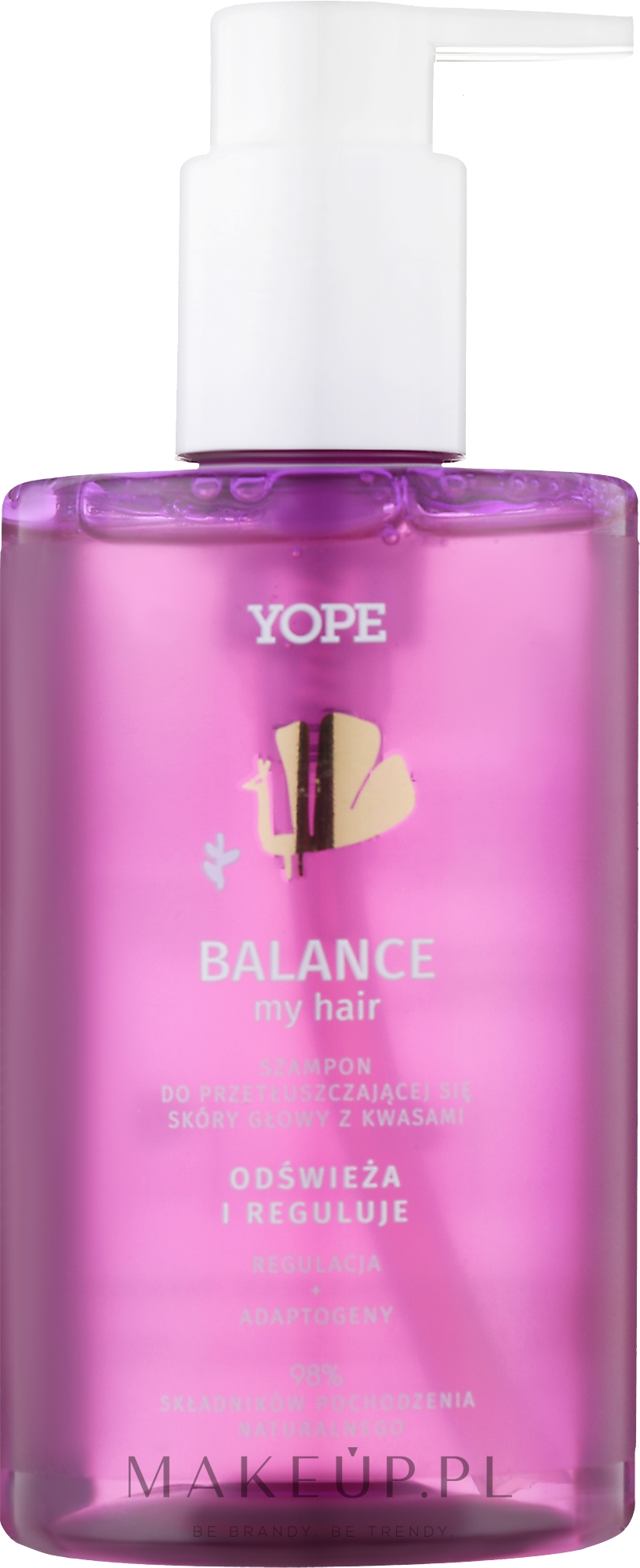 Szampon do przetłuszczającej się skóry głowy z kwasami - Yope Balance — Zdjęcie 300 ml