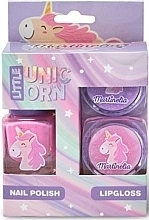 Mini zestaw Little unicorn - Martinelia Little Unicorn Mini Set (nail/polish/4ml + lip/gloss/2x2g) — Zdjęcie N1