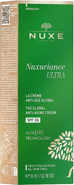 Krem przeciwstarzeniowy na dzień SPF30 - Nuxe Nuxuriance ULTRA The Global Anti-Ageing Cream SPF 30 — Zdjęcie N2