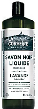 Czarne mydło w płynie Olej lniany i lawenda - La Corvette Liquid Soap — Zdjęcie N1