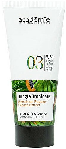 Krem do rąk z ekstraktem z papai - Academie Jungle Tropicale Cabana Hand Cream — Zdjęcie N1
