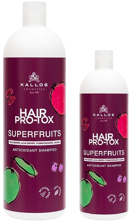 Szampon do włosów - Kallos Hair Pro-tox SuperFruits Antioxidant Shampo — Zdjęcie N2