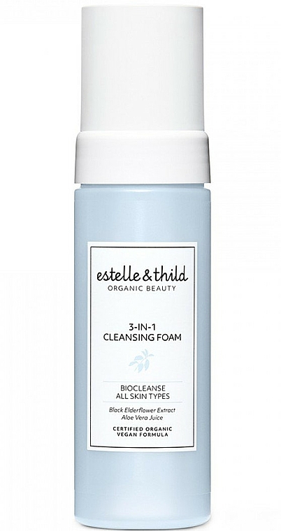 Odświeżająca pianka do twarzy 3w1 - Estelle & Thild BioCleanse 3in1 Cleansing Foam