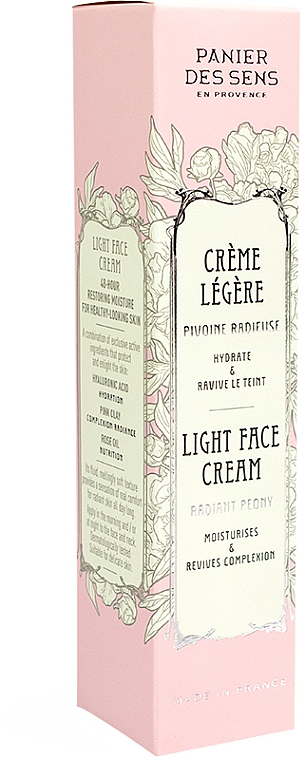 Lekki krem ​​do twarzy - Panier des Sens Radiant Peony Light Face Cream — Zdjęcie N3