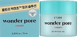 Krem matujący zwężający pory - Etude Wonder Pore Cream  — Zdjęcie N2