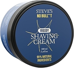 Krem do golenia - Steve?s No Bull***t Woody Shaving Cream — Zdjęcie N1