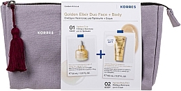 Kup Zestaw - Korres Golden Krokus Ageless Safron Elixir Duo Face + Body (f/ser/30ml + b/ser/150ml + bag)