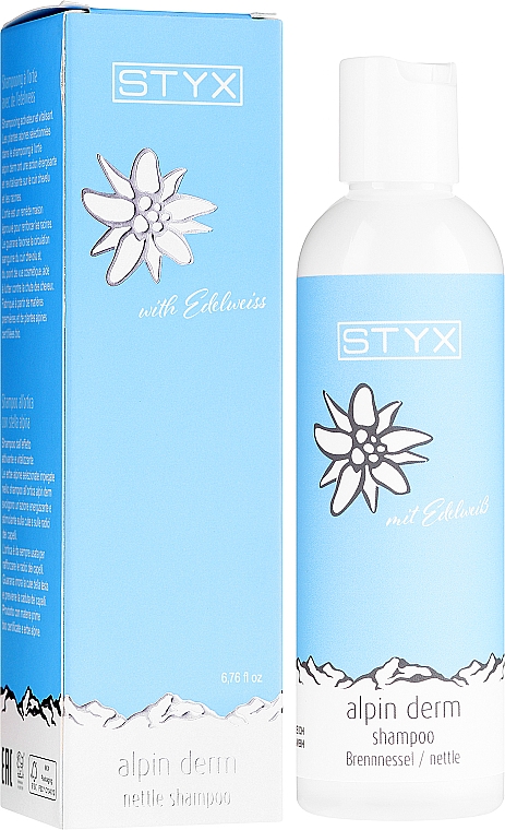 Szampon do włosów z szarotką alpejską - Styx Naturcosmetic Alpin Derm Shampoo