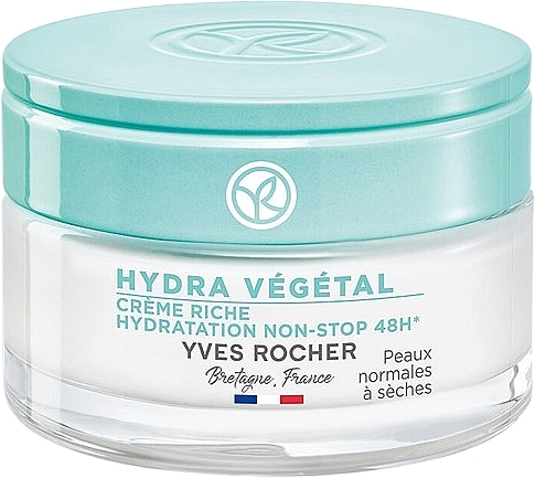 Aksamitny krem intensywnie nawilżający 48H - Yves Rocher Hydra Vegetal Hydration Non-Stop 48H — Zdjęcie N1