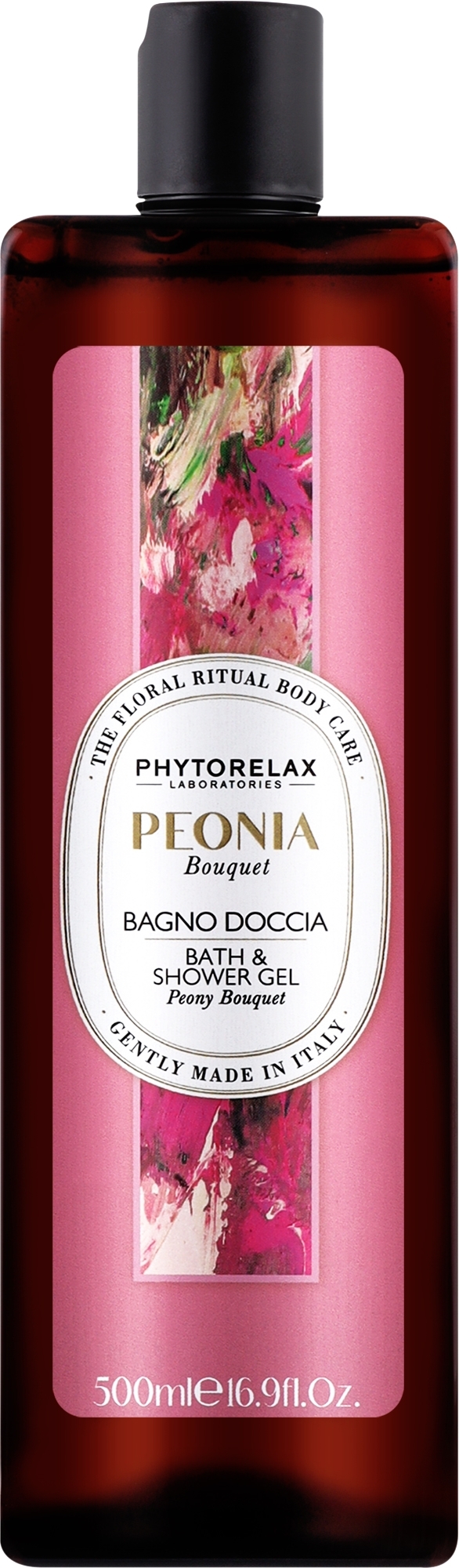 Żel pod prysznic i do kąpieli Peony Bouquet - Phytorelax Laboratories Floral Ritual Bath & Shower Gel — Zdjęcie 500 ml