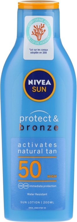 Balsam do opalania z wysoką ochroną przeciwsłoneczną - Nivea Sun Protect&Bronze SPF 50 — фото N1