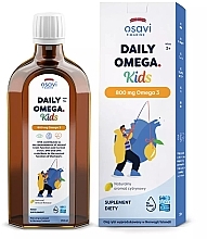 Suplement diety Omega 3, 800 mg, o smaku cytrynowym, dla dzieci - Osavi Daily Omega Kids — Zdjęcie N1
