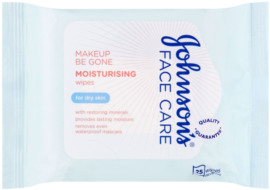 Delikatne chusteczki nawilżane - Johnson’s® Face Care Wipes Moisturising Dry Skin — Zdjęcie N1