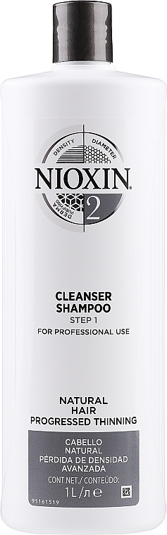 Szampon oczyszczający przeciw wypadaniu do włosów cienkich - Nioxin Thinning Hair System 2 Cleanser Shampoo — Zdjęcie N1