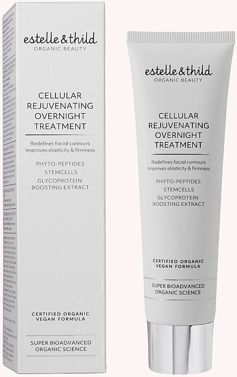Odżywcza maseczka do twarzy na noc - Estelle & Thild Super BioAdvanced Cellular Rejuvenating Overnight Treatment  — Zdjęcie N1
