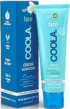Nawilżający krem do twarzy dla mężczyzn - Coola Classic Face Sunscreen Moisturizer SPF30 — Zdjęcie N1